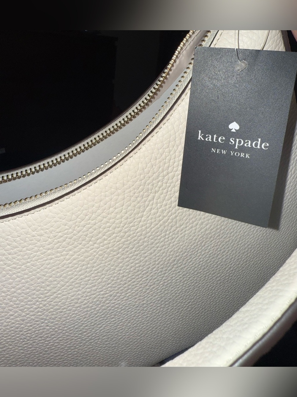 Brand New Authentic Kate Spade Janie Cream Leather Shoulder Bag - Picture 12 of 16